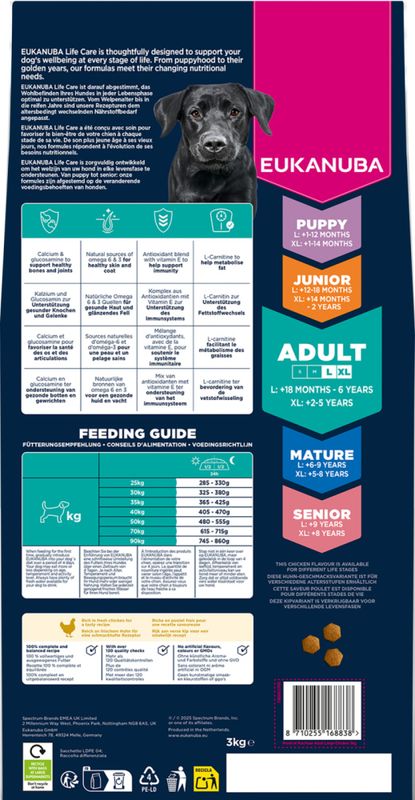 Eukanuba Adult Large Breed kylling 3kg