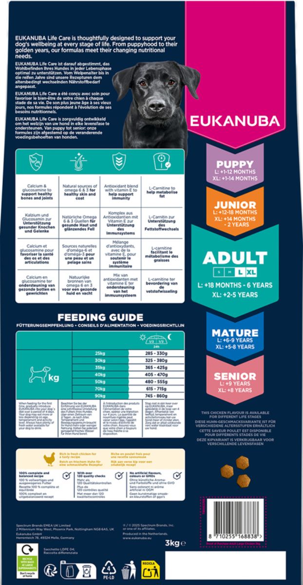 Eukanuba Adult Large Breed kylling 12kg
