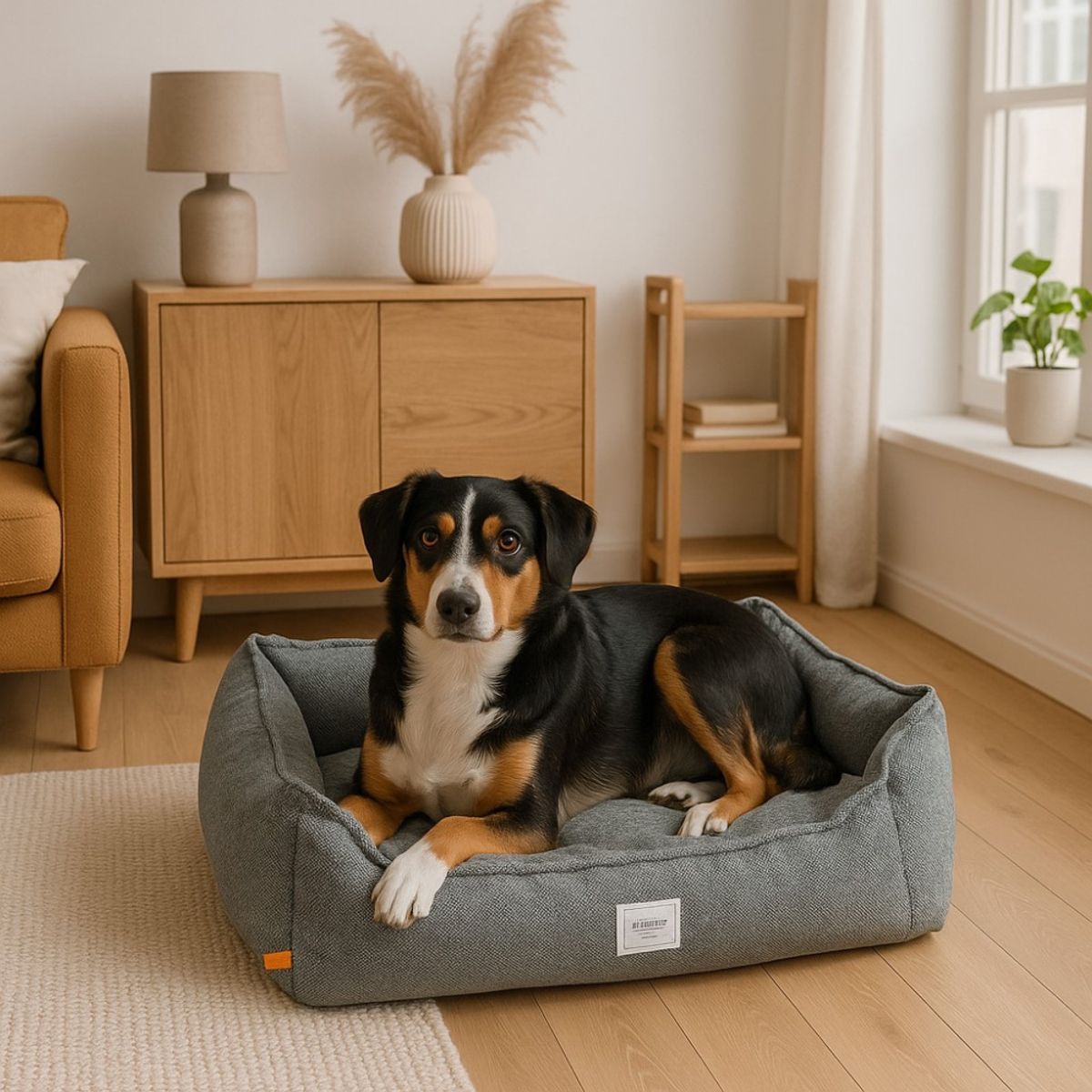 Grå Nordic hundeseng i to størrelser